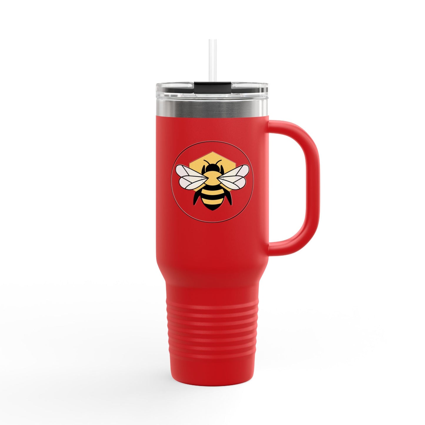 40oz Insulated Travel Mug | Stainless Steel Tumbler with Handle Bee-Tastic: Beans & Teas™