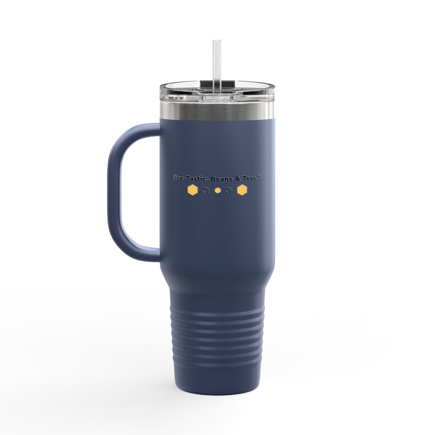 40oz Insulated Travel Mug | Stainless Steel Tumbler with Handle Bee-Tastic: Beans & Teas™