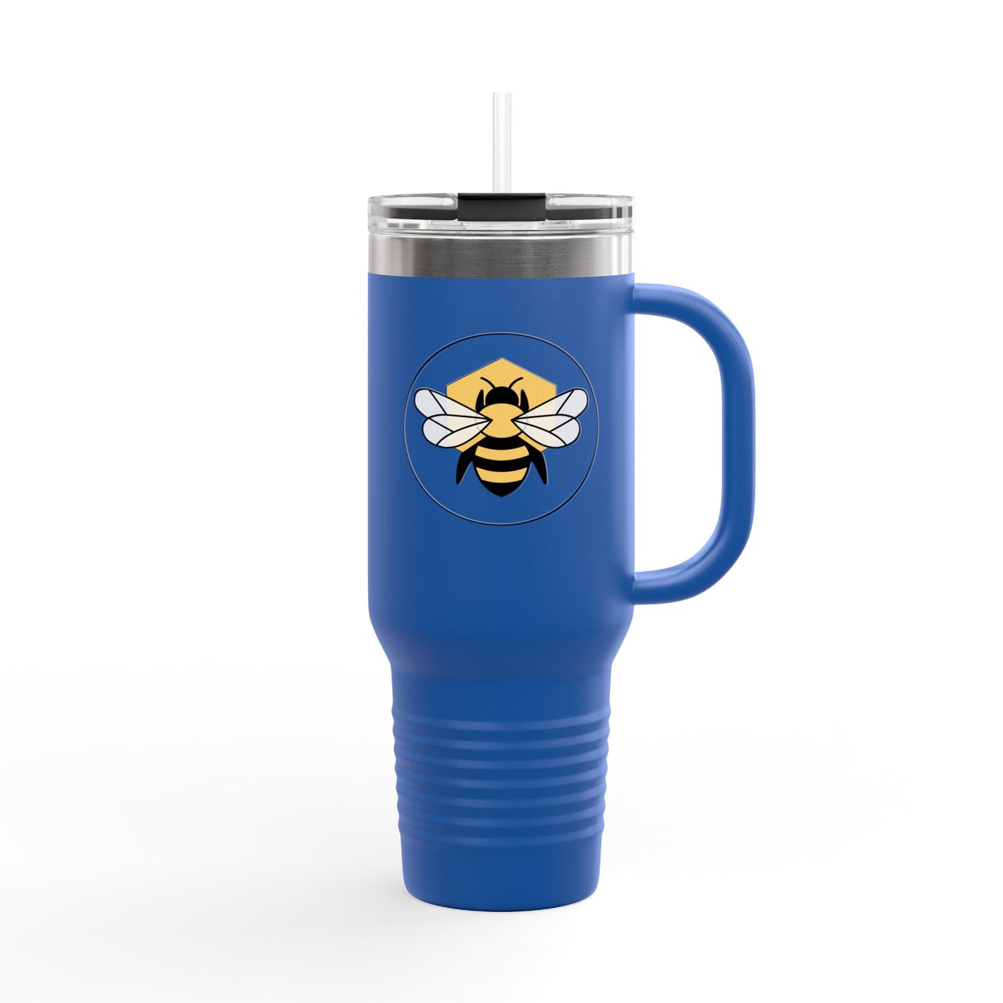 40oz Insulated Travel Mug | Stainless Steel Tumbler with Handle Bee-Tastic: Beans & Teas™