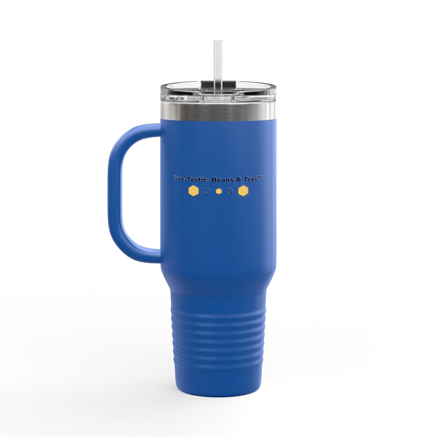 40oz Insulated Travel Mug | Stainless Steel Tumbler with Handle Bee-Tastic: Beans & Teas™