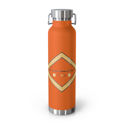Bee-Inspired Insulated Water Bottle | 22oz Stainless Steel for Hot & Cold Drinks - Bee-Tastic: Beans & Teas™