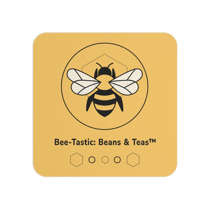 Coaster Set | Stylish & Durable Drink Coasters for Home & Gifts Bee-Tastic: Beans & Teas™