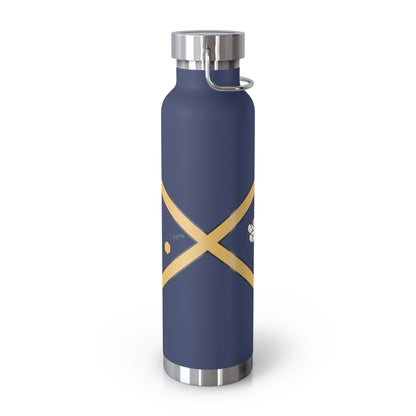Bee-Inspired Insulated Water Bottle | 22oz Stainless Steel for Hot & Cold Drinks - Bee-Tastic: Beans & Teas™