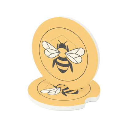 Soapstone Car Coaster | Stylish & Functional Auto Accessory Bee-Tastic: Beans & Teas™