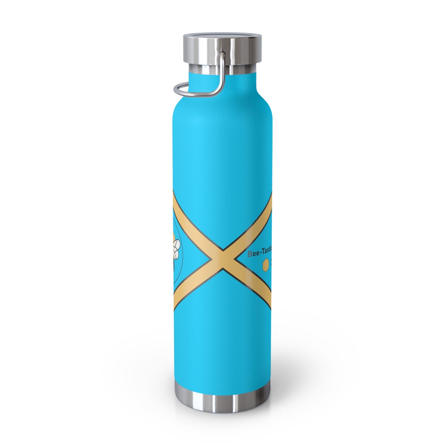 Bee-Inspired Insulated Water Bottle | 22oz Stainless Steel for Hot & Cold Drinks - Bee-Tastic: Beans & Teas™