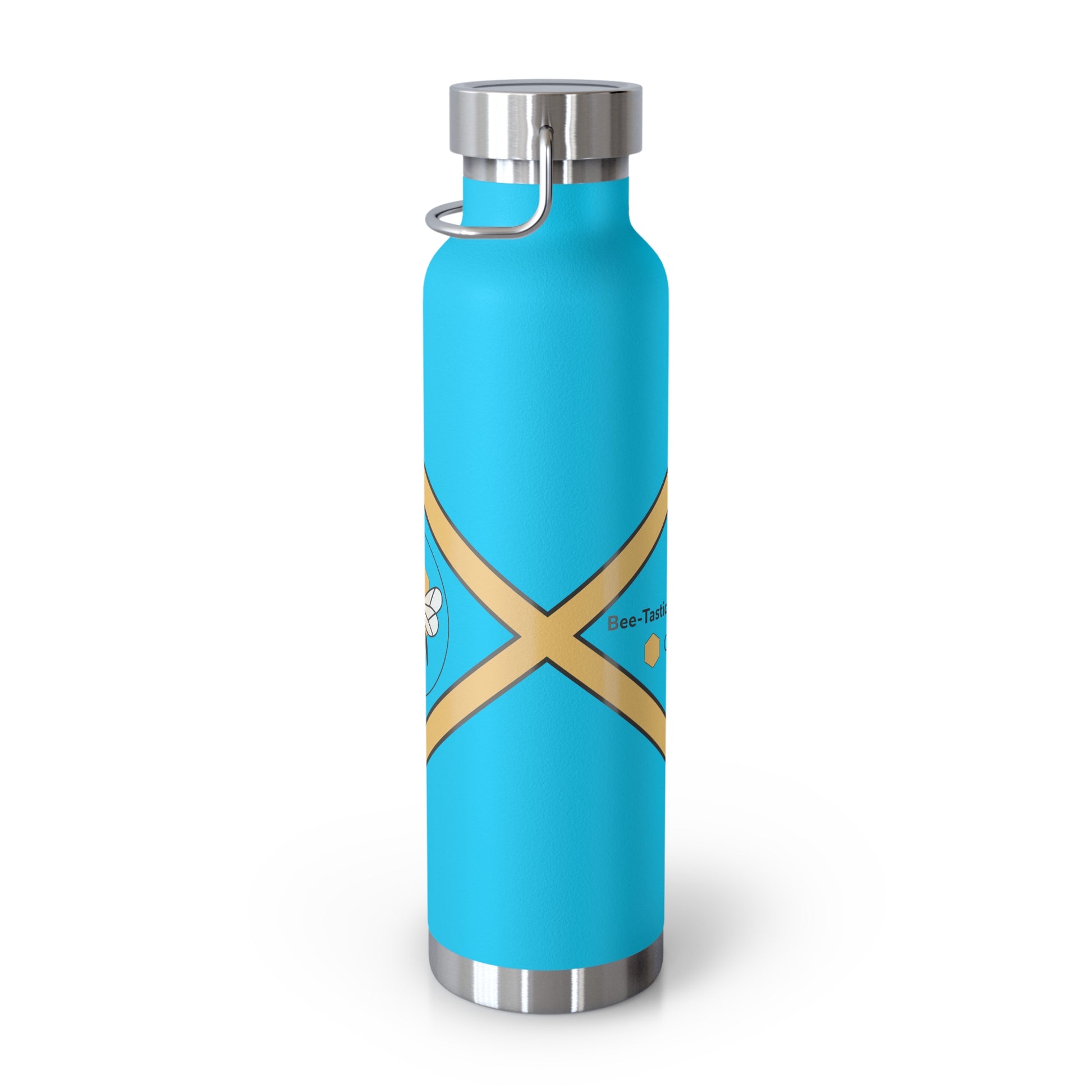 Bee-Inspired Insulated Water Bottle | 22oz Stainless Steel for Hot & Cold Drinks - Bee-Tastic: Beans & Teas™
