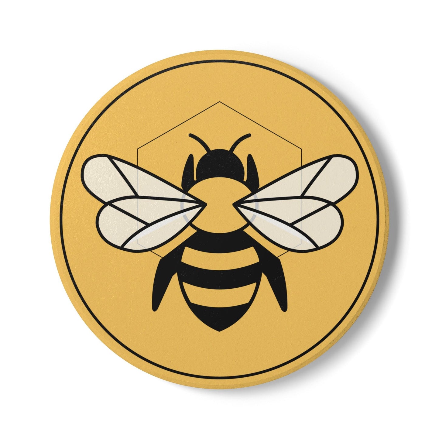 Ceramic Coaster | Eco-Friendly & Stylish Drinkware Accessory Bee-Tastic: Beans & Teas™