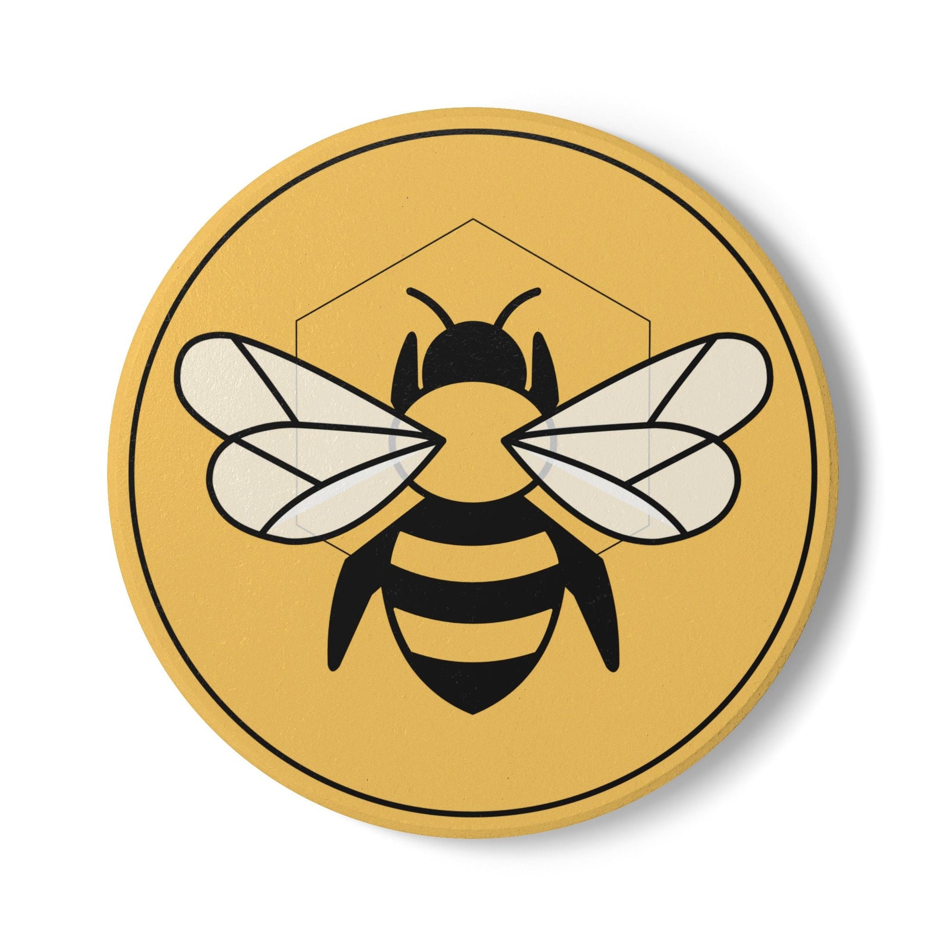 Ceramic Coaster | Eco-Friendly & Stylish Drinkware Accessory Bee-Tastic: Beans & Teas™