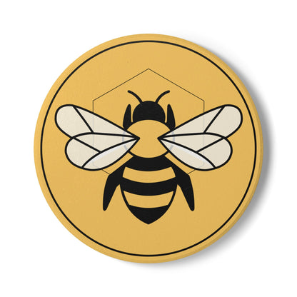 Ceramic Coaster | Eco-Friendly & Stylish Drinkware Accessory Bee-Tastic: Beans & Teas™