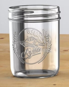 Azure Standard 16oz Wide Mouth Mason Jar – Smooth Surface, Versatile, Coffee-Ready