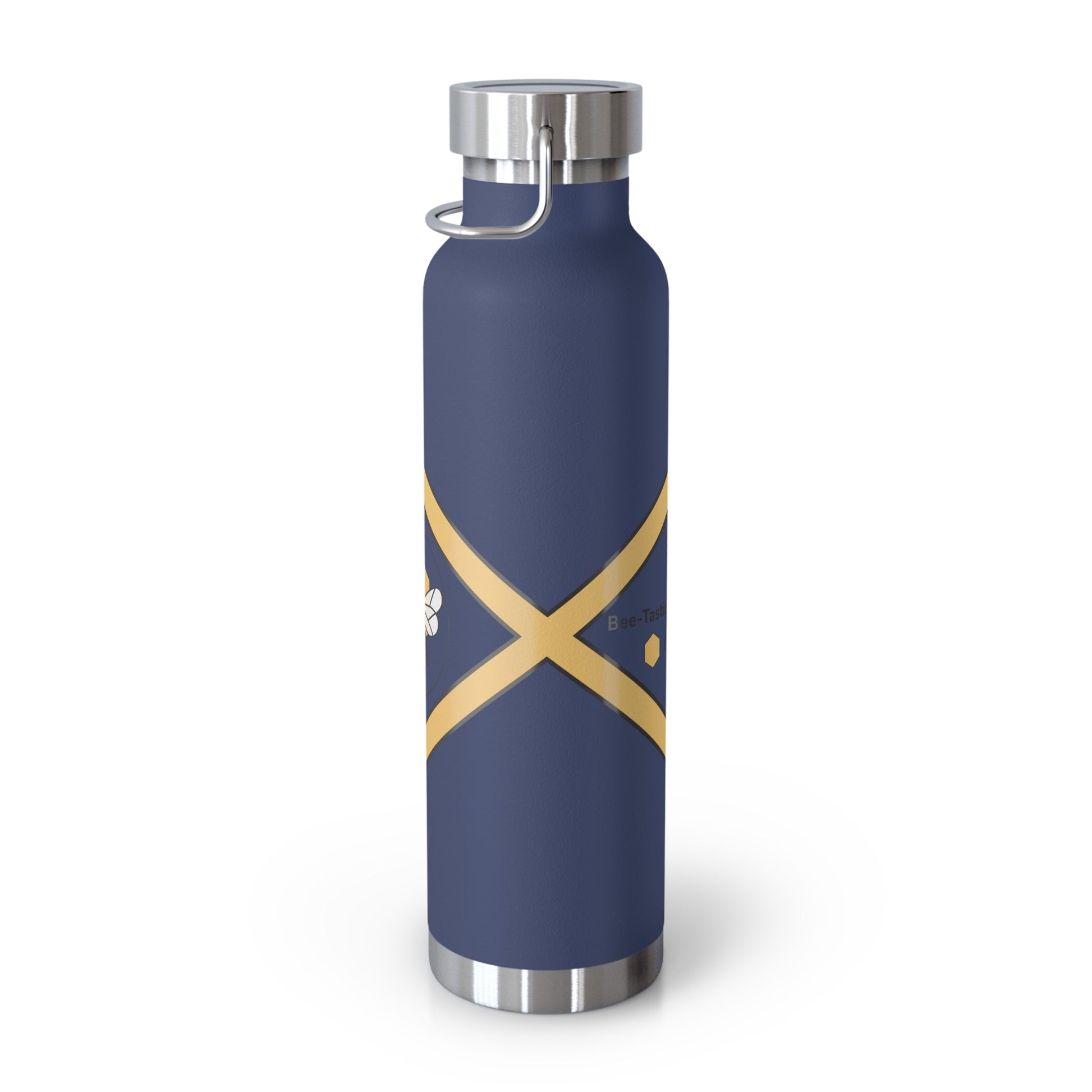 Bee-Inspired Insulated Water Bottle | 22oz Stainless Steel for Hot & Cold Drinks - Bee-Tastic: Beans & Teas™