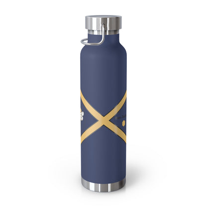Bee-Inspired Insulated Water Bottle | 22oz Stainless Steel for Hot & Cold Drinks - Bee-Tastic: Beans & Teas™