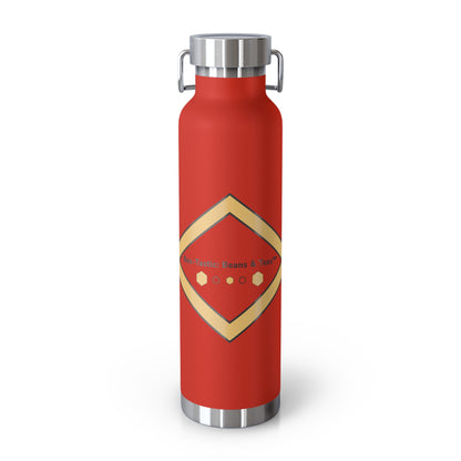 Bee-Inspired Insulated Water Bottle | 22oz Stainless Steel for Hot & Cold Drinks - Bee-Tastic: Beans & Teas™