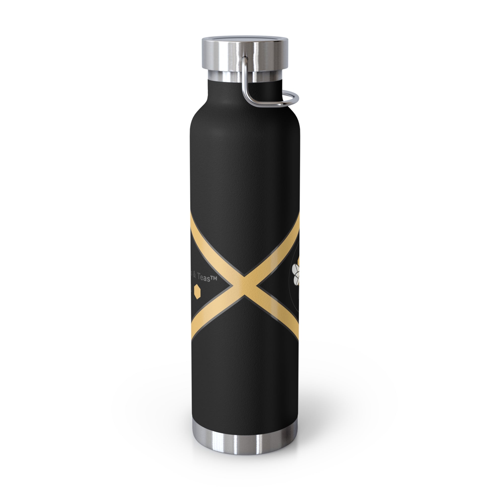 Bee-Inspired Insulated Water Bottle | 22oz Stainless Steel for Hot & Cold Drinks - Bee-Tastic: Beans & Teas™