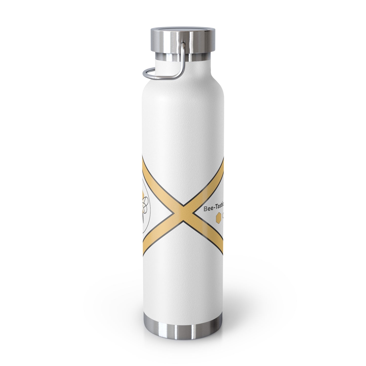 Bee-Inspired Insulated Water Bottle | 22oz Stainless Steel for Hot & Cold Drinks - Bee-Tastic: Beans & Teas™