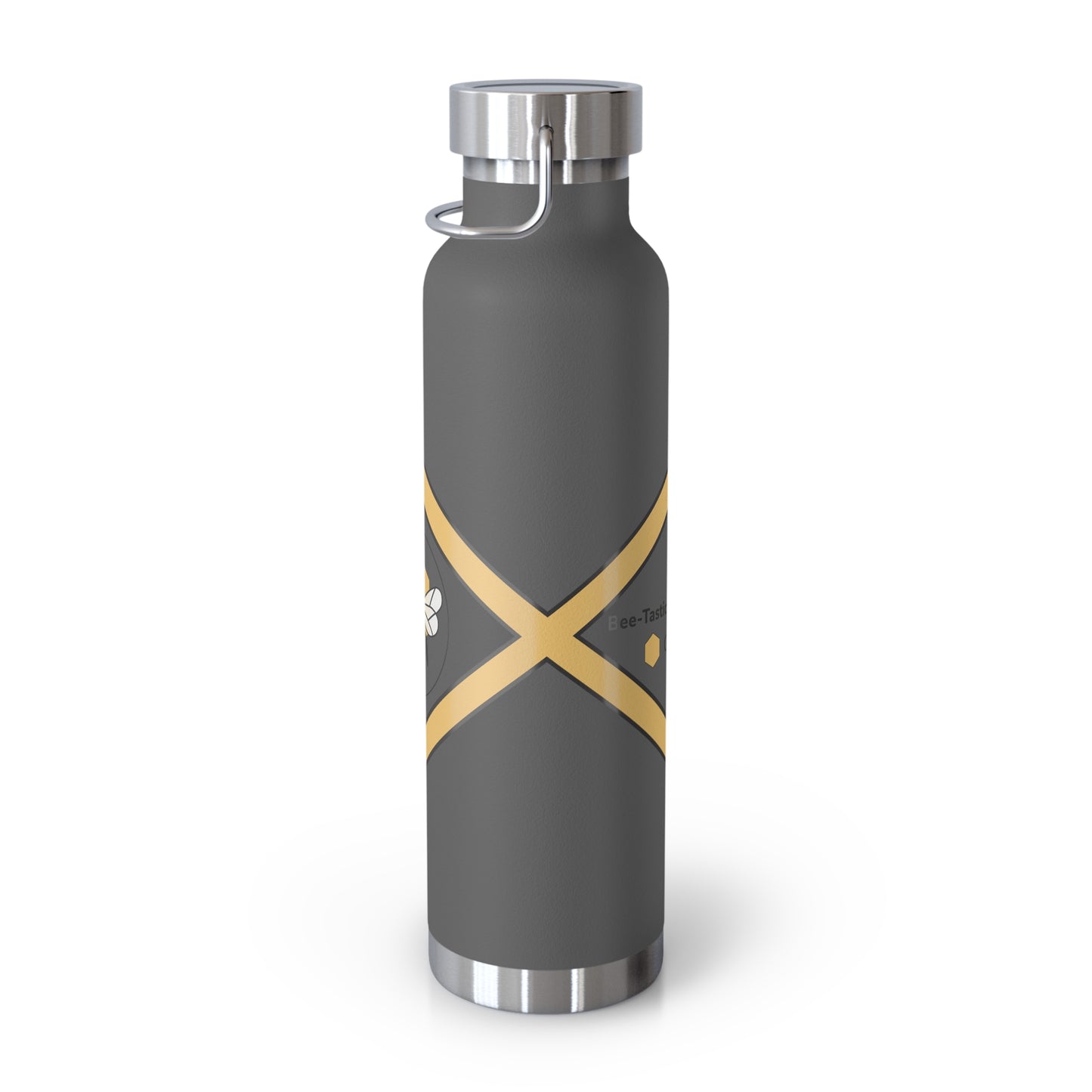 Bee-Inspired Insulated Water Bottle | 22oz Stainless Steel for Hot & Cold Drinks - Bee-Tastic: Beans & Teas™
