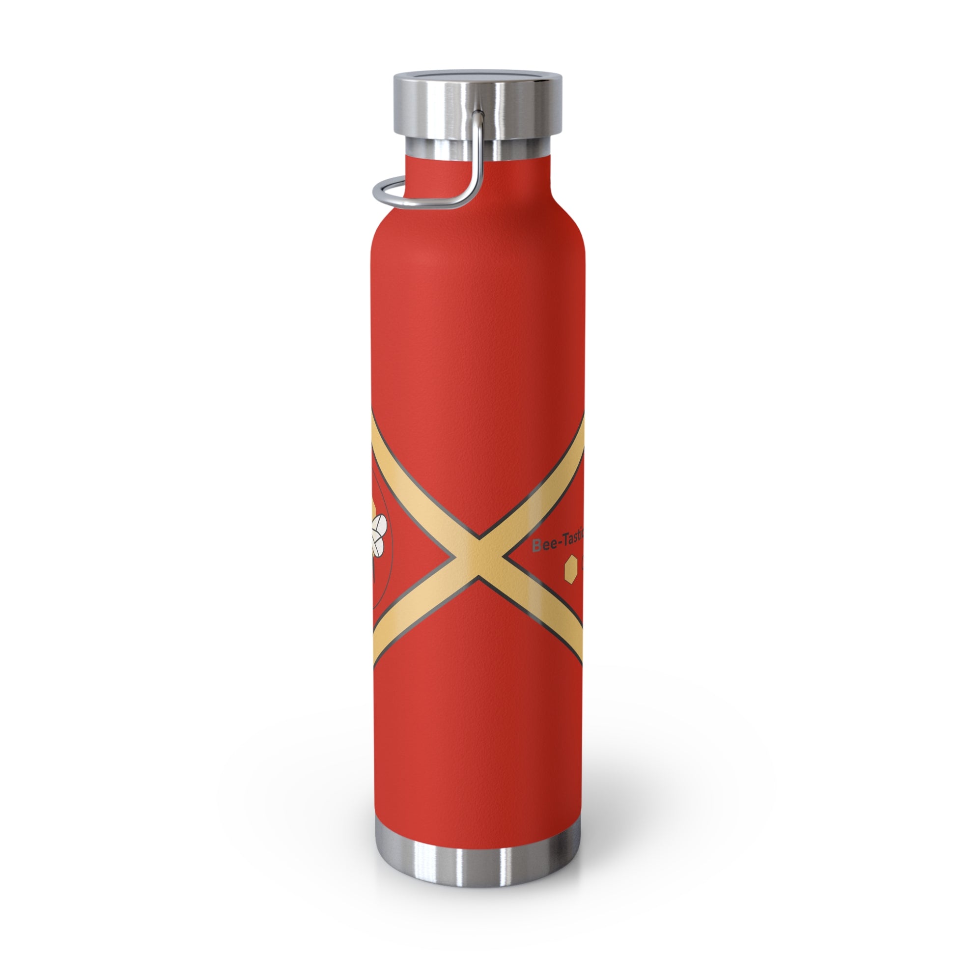 Bee-Inspired Insulated Water Bottle | 22oz Stainless Steel for Hot & Cold Drinks - Bee-Tastic: Beans & Teas™