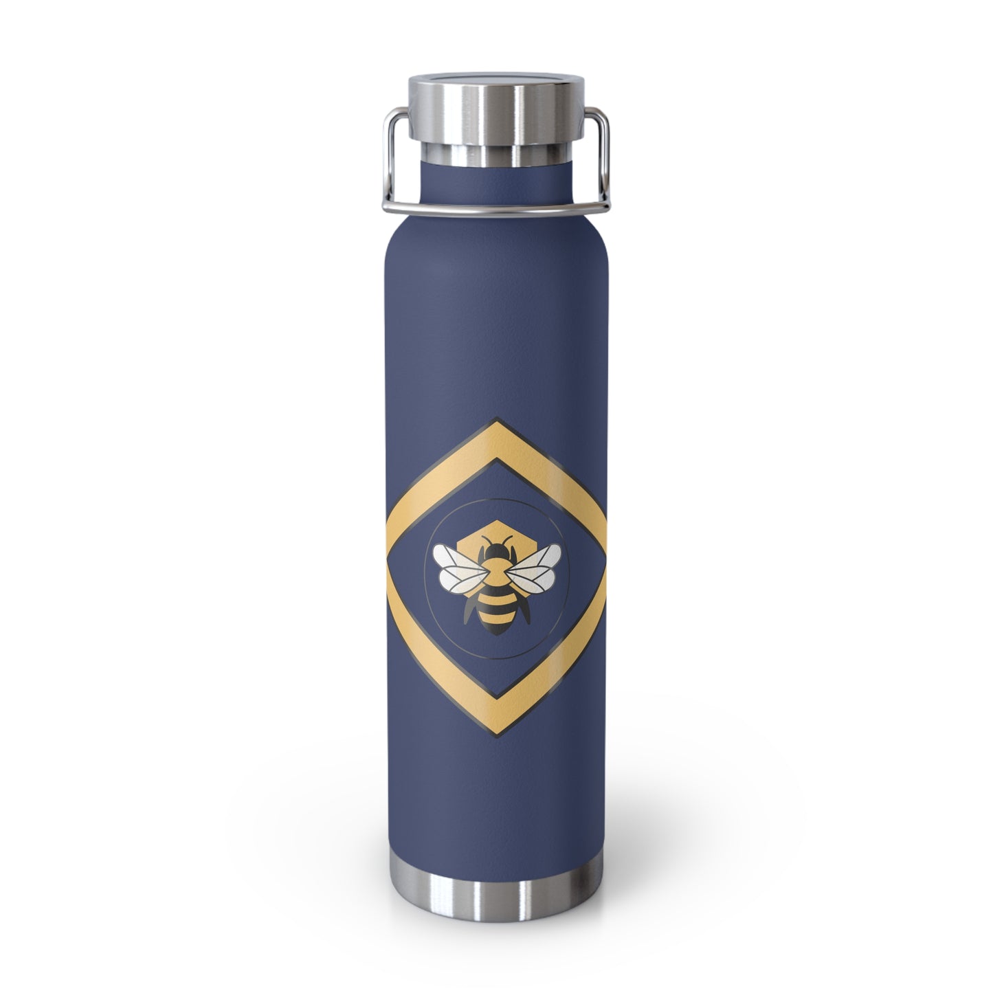 Bee-Inspired Insulated Water Bottle | 22oz Stainless Steel for Hot & Cold Drinks - Bee-Tastic: Beans & Teas™