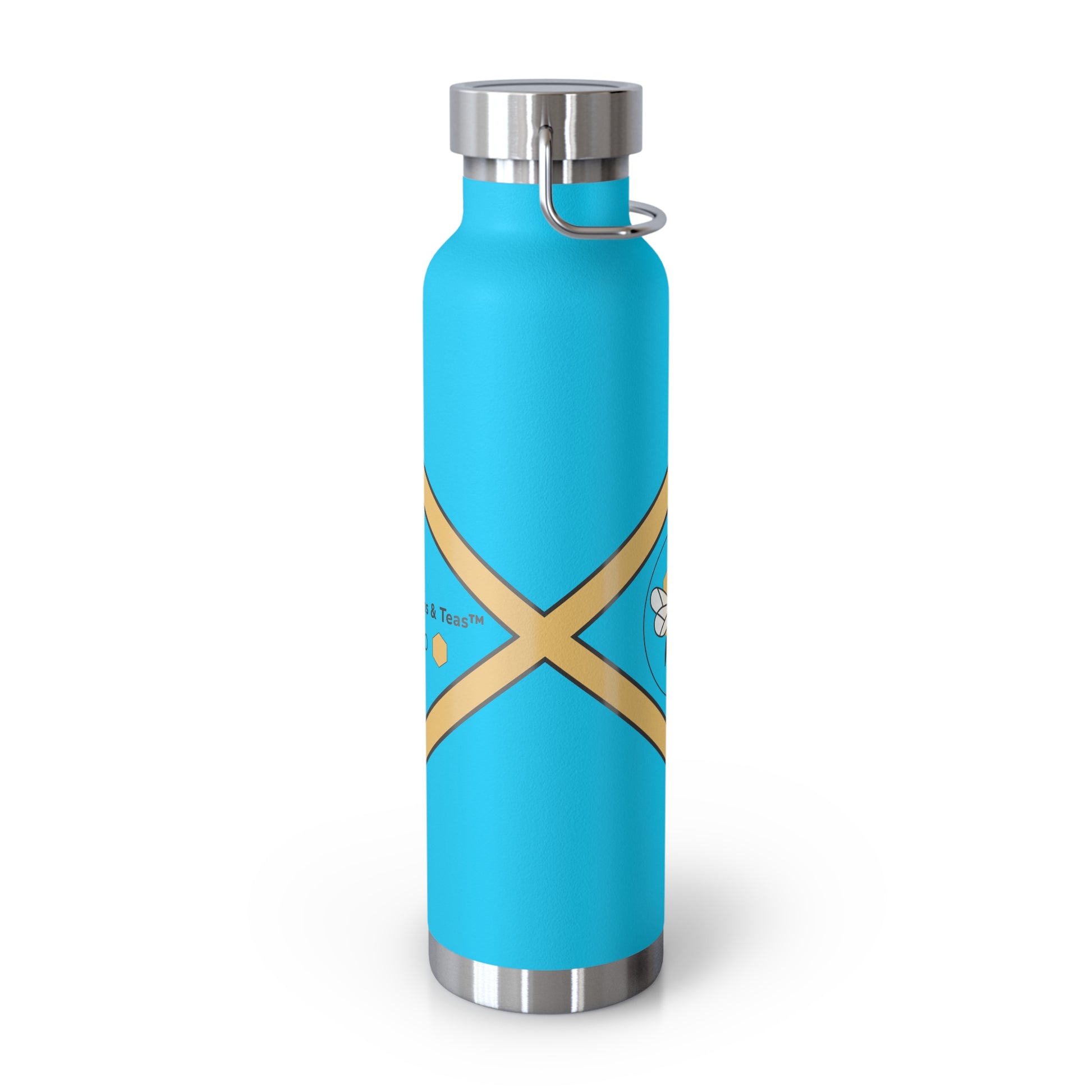 Bee-Inspired Insulated Water Bottle | 22oz Stainless Steel for Hot & Cold Drinks - Bee-Tastic: Beans & Teas™