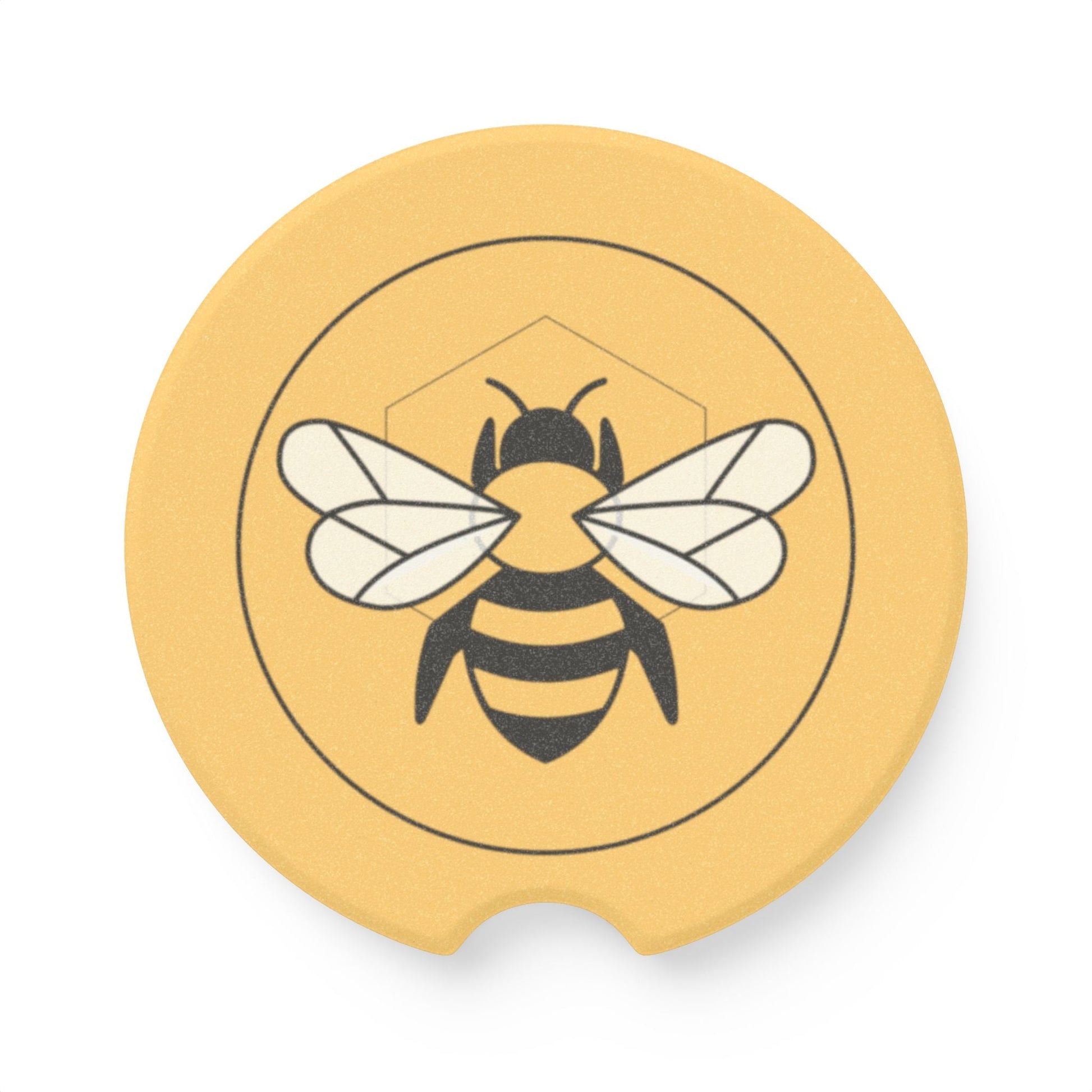 Soapstone Car Coaster | Stylish & Functional Auto Accessory Bee-Tastic: Beans & Teas™