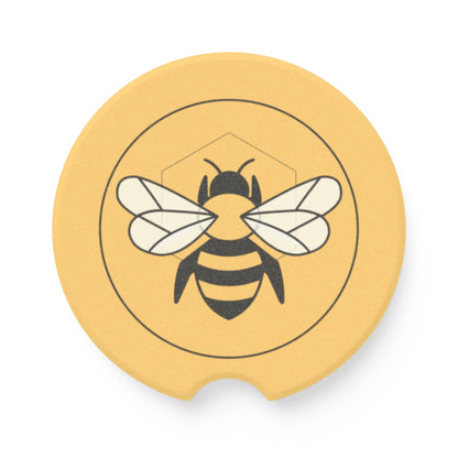 Soapstone Car Coaster | Stylish & Functional Auto Accessory Bee-Tastic: Beans & Teas™
