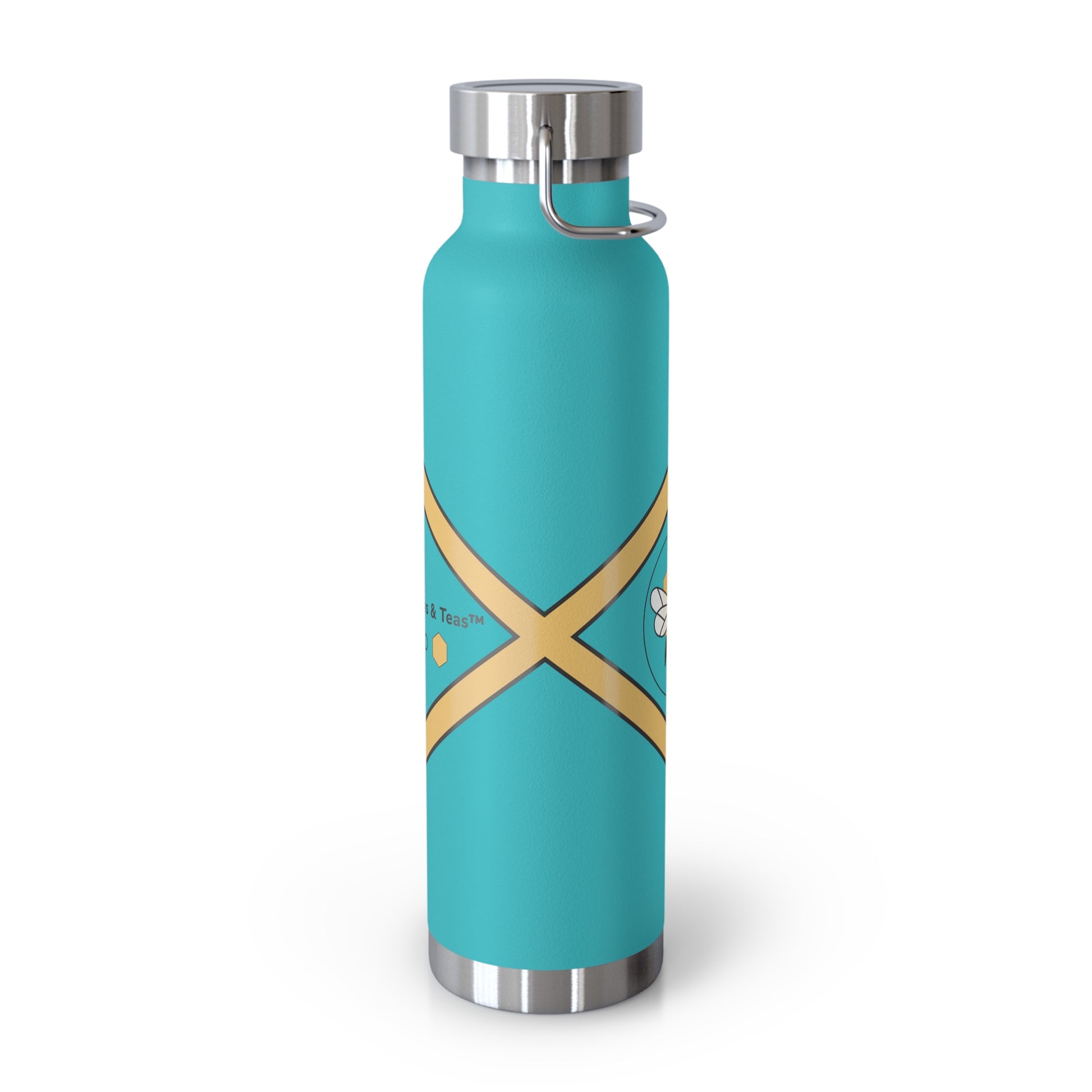 Bee-Inspired Insulated Water Bottle | 22oz Stainless Steel for Hot & Cold Drinks - Bee-Tastic: Beans & Teas™
