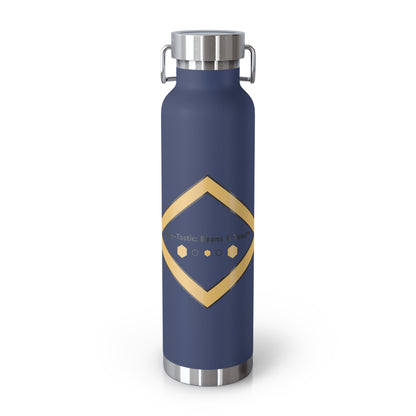 Bee-Inspired Insulated Water Bottle | 22oz Stainless Steel for Hot & Cold Drinks - Bee-Tastic: Beans & Teas™