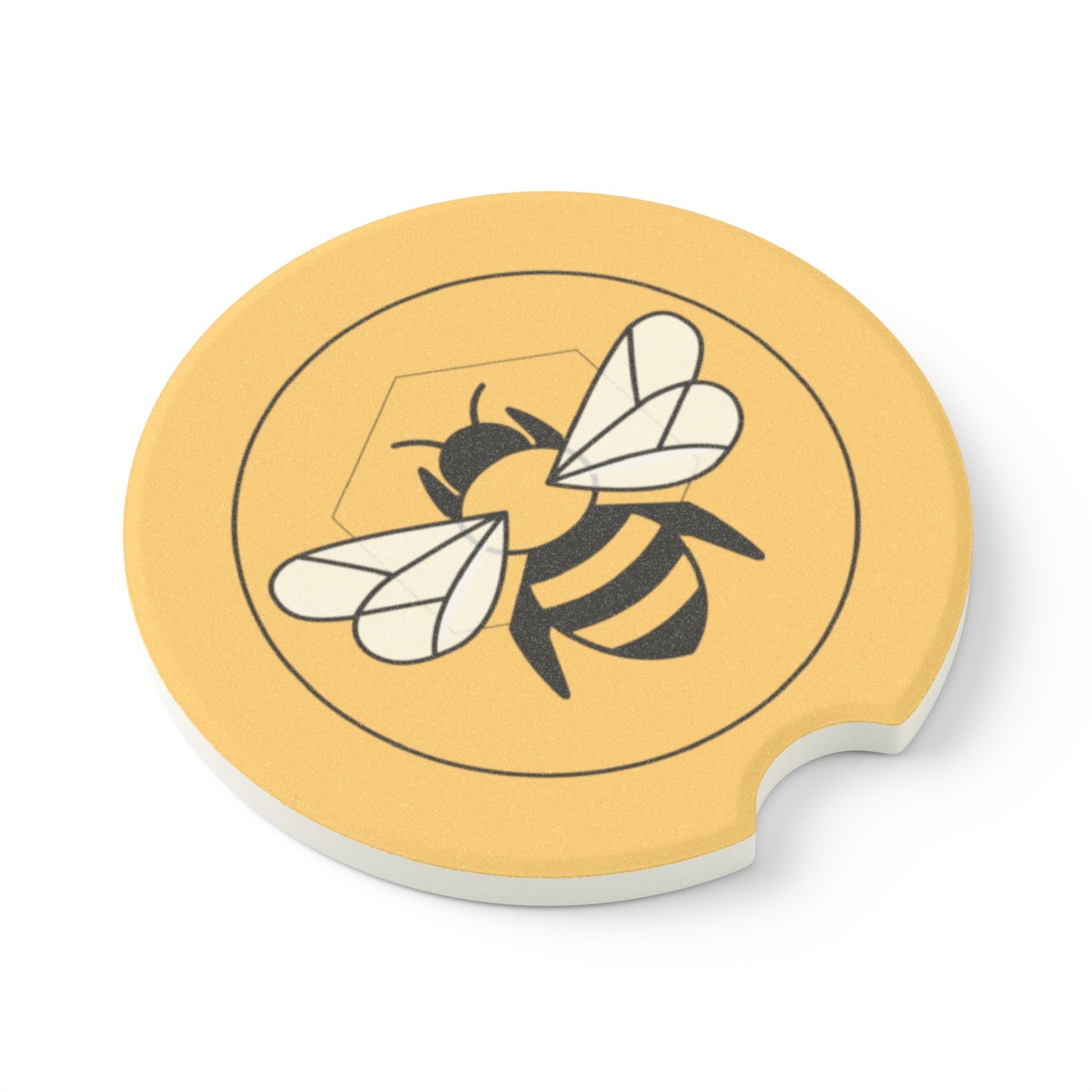Soapstone Car Coaster | Stylish & Functional Auto Accessory Bee-Tastic: Beans & Teas™