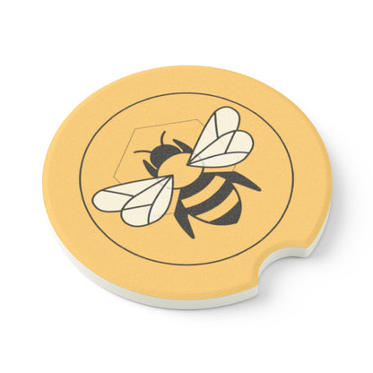 Soapstone Car Coaster | Stylish & Functional Auto Accessory Bee-Tastic: Beans & Teas™