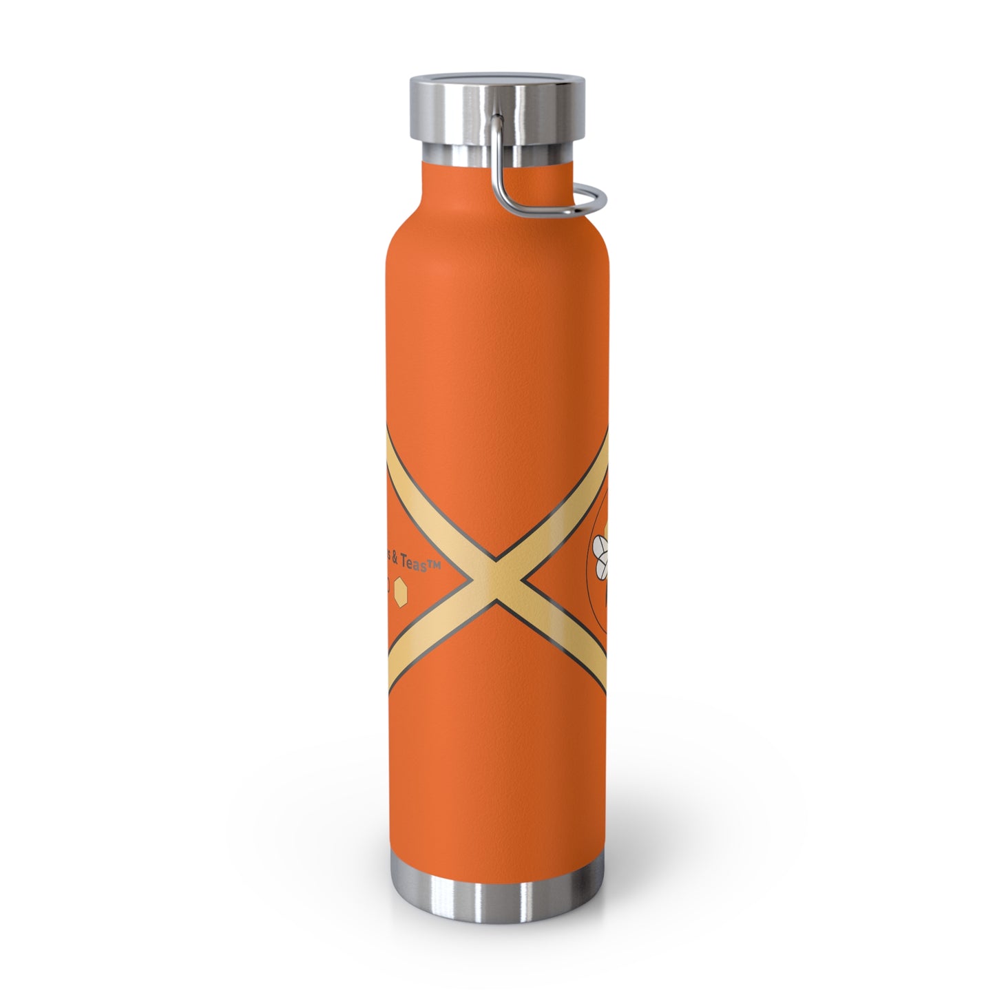 Bee-Inspired Insulated Water Bottle | 22oz Stainless Steel for Hot & Cold Drinks - Bee-Tastic: Beans & Teas™