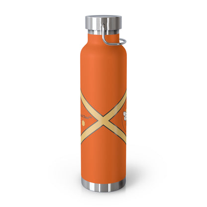 Bee-Inspired Insulated Water Bottle | 22oz Stainless Steel for Hot & Cold Drinks - Bee-Tastic: Beans & Teas™