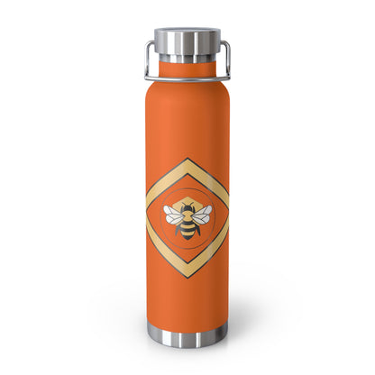 Bee-Inspired Insulated Water Bottle | 22oz Stainless Steel for Hot & Cold Drinks - Bee-Tastic: Beans & Teas™
