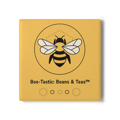 Ceramic Coaster | Eco-Friendly & Stylish Drinkware Accessory Bee-Tastic: Beans & Teas™