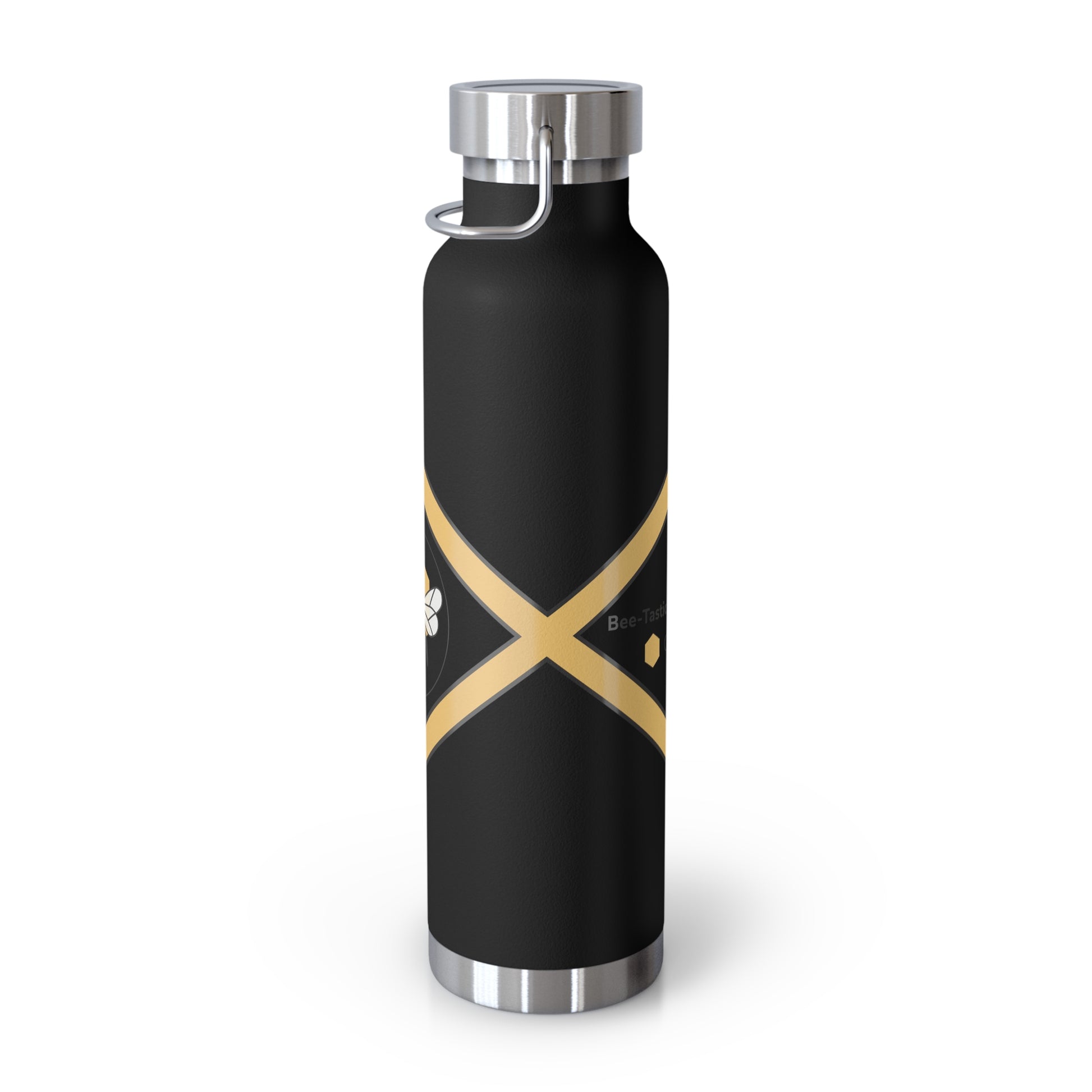 Bee-Inspired Insulated Water Bottle | 22oz Stainless Steel for Hot & Cold Drinks - Bee-Tastic: Beans & Teas™