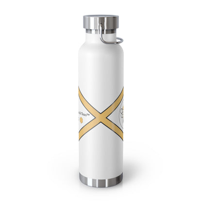 Bee-Inspired Insulated Water Bottle | 22oz Stainless Steel for Hot & Cold Drinks - Bee-Tastic: Beans & Teas™