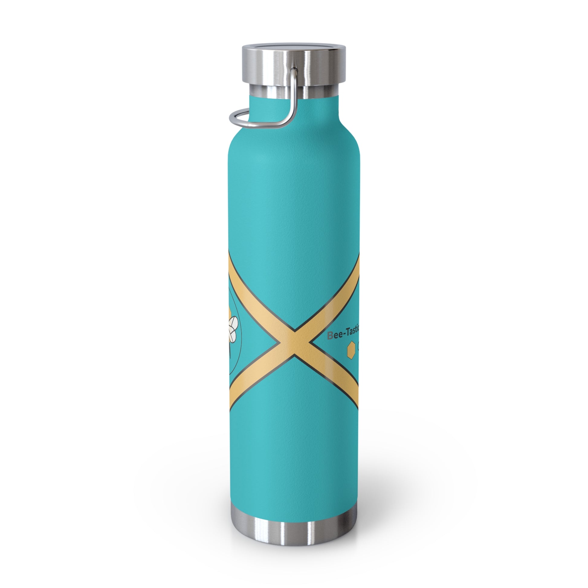 Bee-Inspired Insulated Water Bottle | 22oz Stainless Steel for Hot & Cold Drinks - Bee-Tastic: Beans & Teas™
