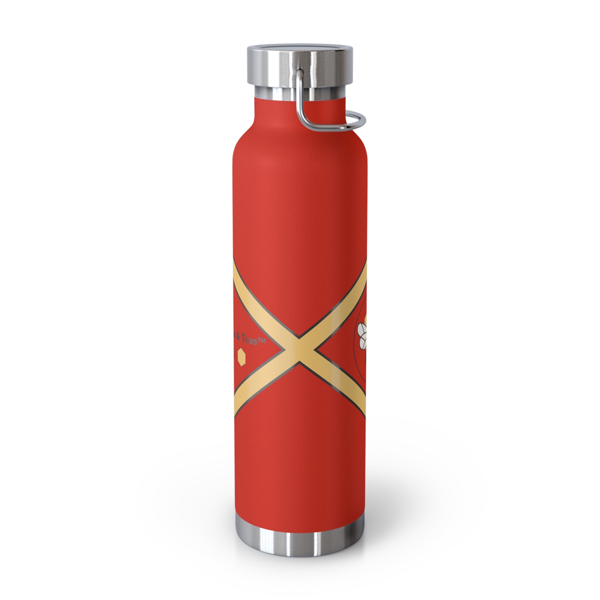 Bee-Inspired Insulated Water Bottle | 22oz Stainless Steel for Hot & Cold Drinks - Bee-Tastic: Beans & Teas™