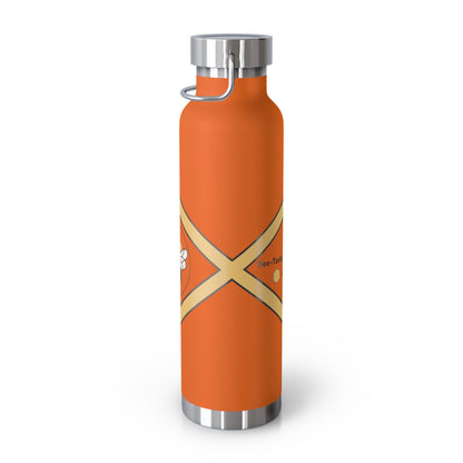 Bee-Inspired Insulated Water Bottle | 22oz Stainless Steel for Hot & Cold Drinks - Bee-Tastic: Beans & Teas™