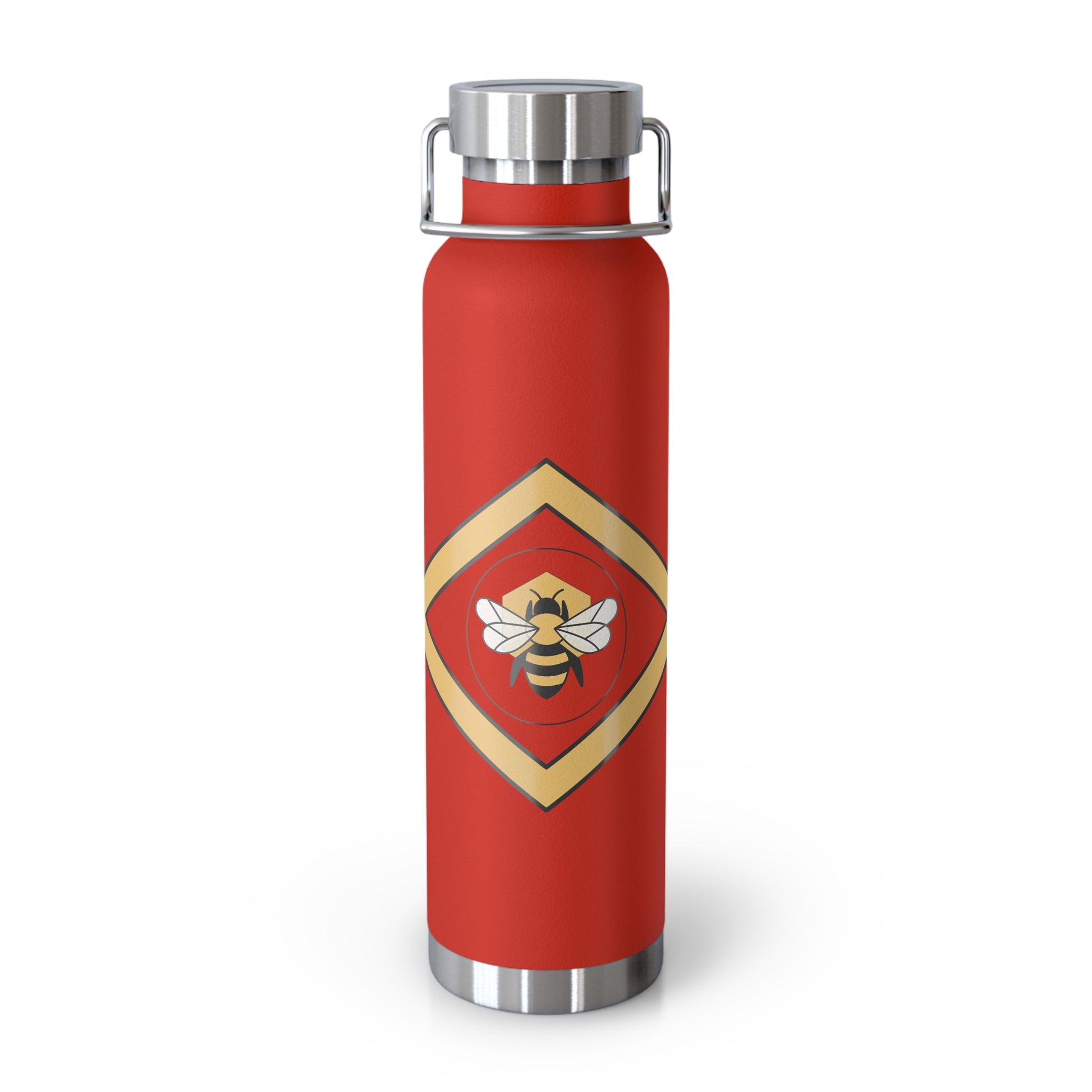 Bee-Inspired Insulated Water Bottle | 22oz Stainless Steel for Hot & Cold Drinks - Bee-Tastic: Beans & Teas™