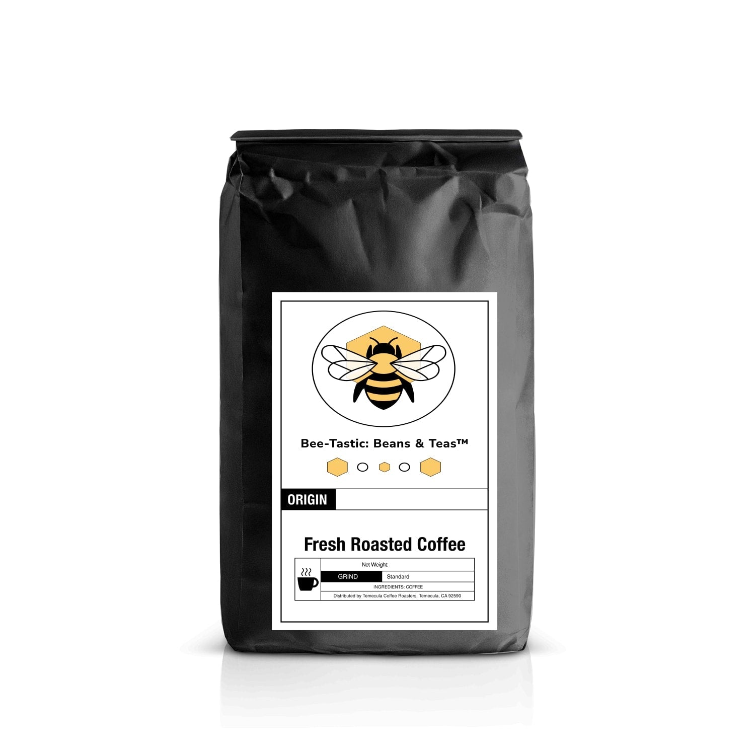 12oz French Vanilla Coffee | Medium Roast with Rich, Creamy Flavor Bee-Tastic Beans & Teas™