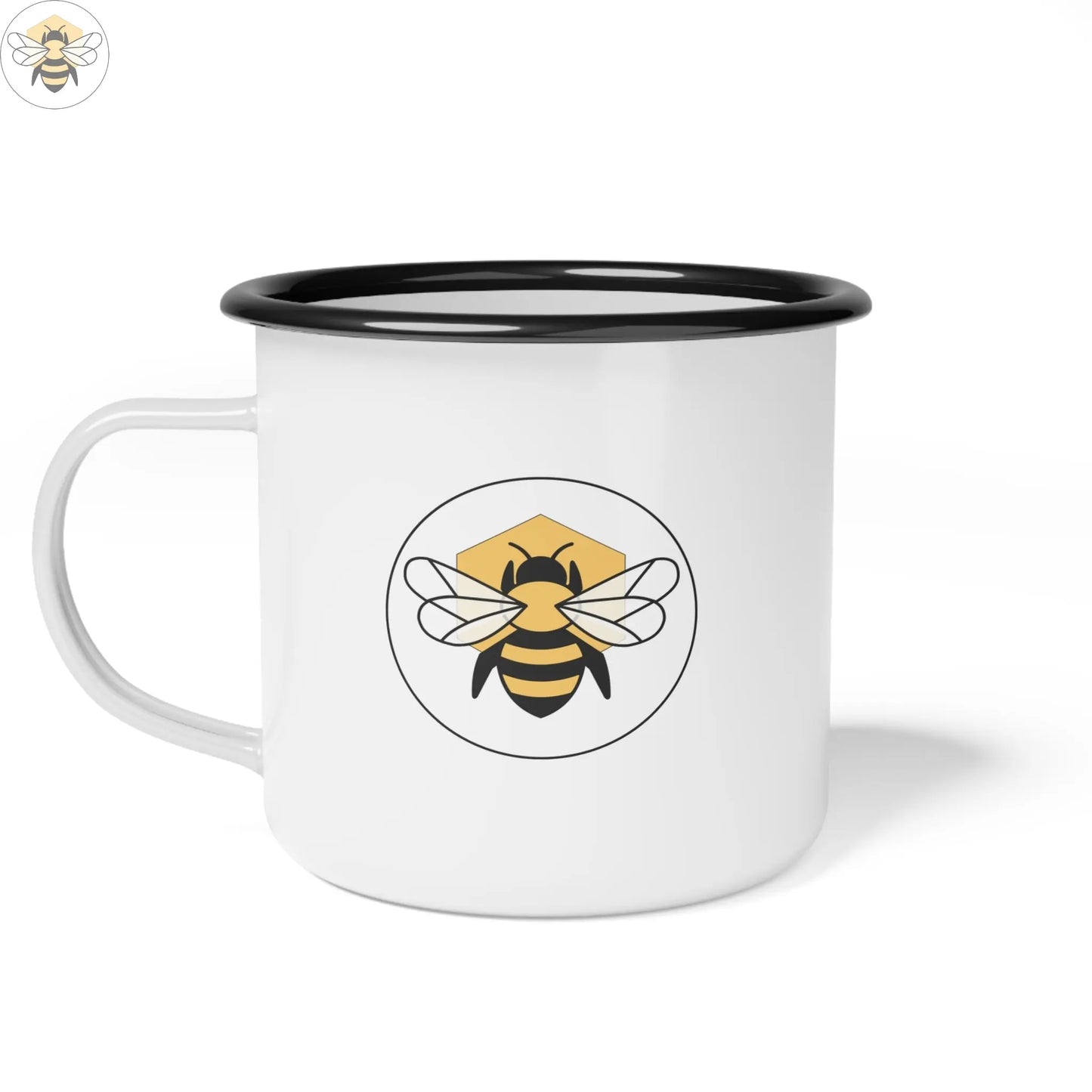 Enamel Camp Cup | Durable Mug for Nature Lovers & Outdoors Bee-Tastic: Beans & Teas™