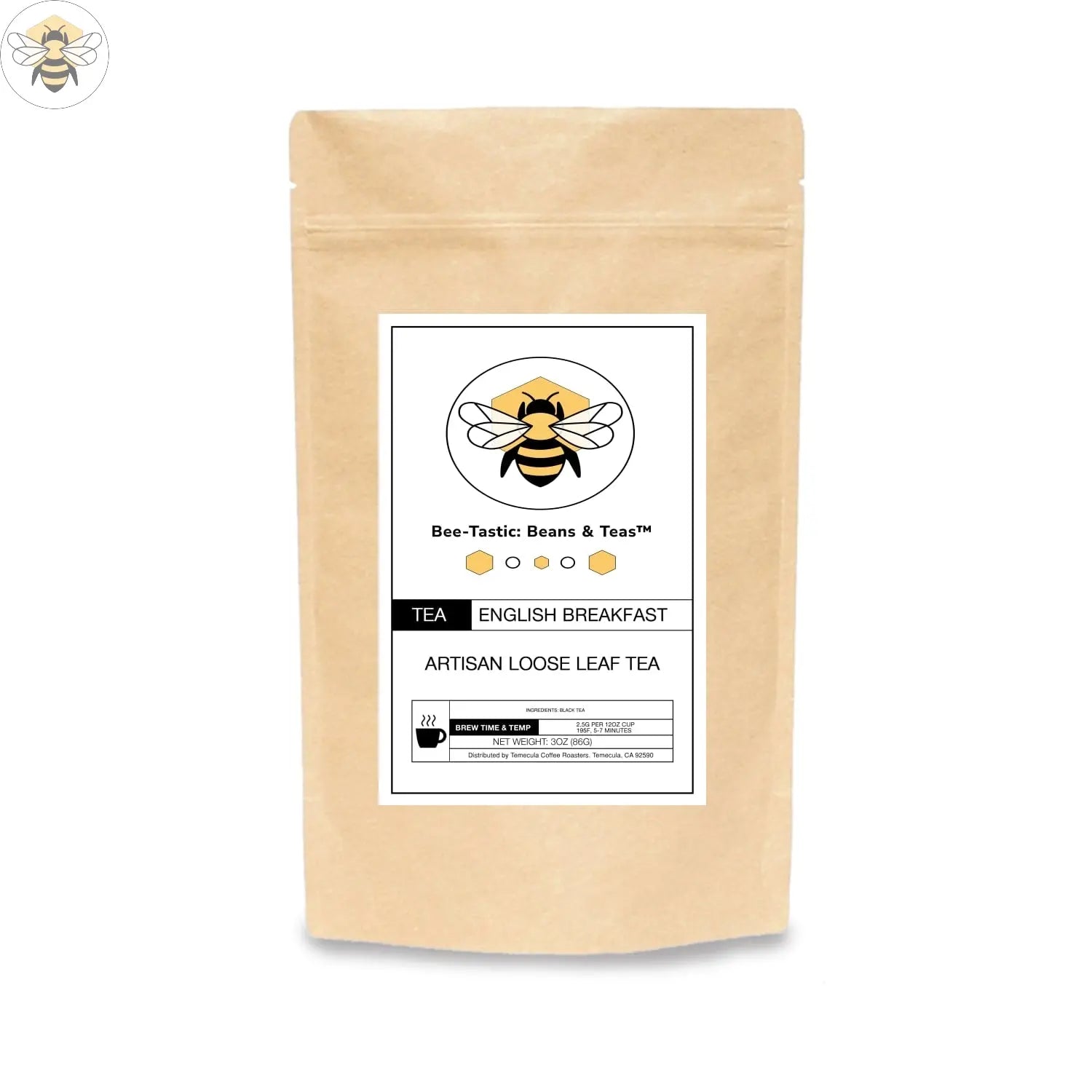 Bee-Tastic Beans & Teas™ English Breakfast Tea – Classic Robust Black ...