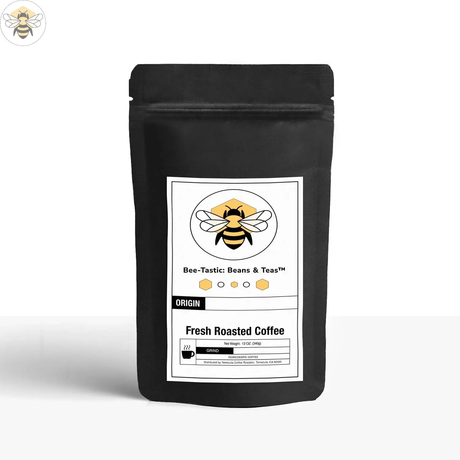 Gourmet Donut Shop Coffee | Light-Medium Roast with Rich Flavor Bee-Tastic: Beans & Teas™