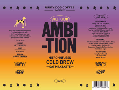 Ambition Nitro Canned Oat Milk Sweet Cream Latte