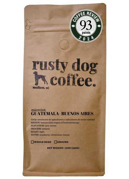 Guatemala Buenos Aires, Natural Processed, Light Roast, Microlot