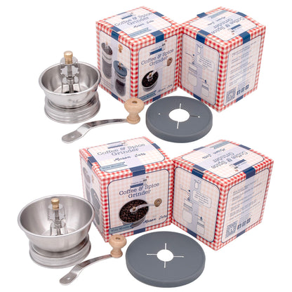 Coffee and Spice Grinder Lid for Mason Jars | Adjustable Ceramic Burr